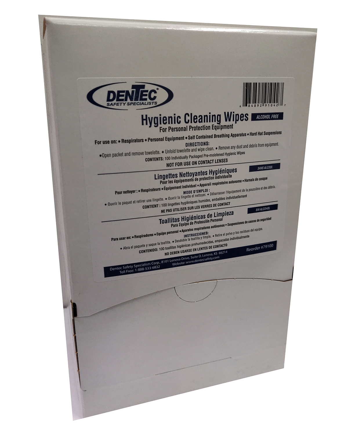Alcohol Free Respirator Cleaning Wipes