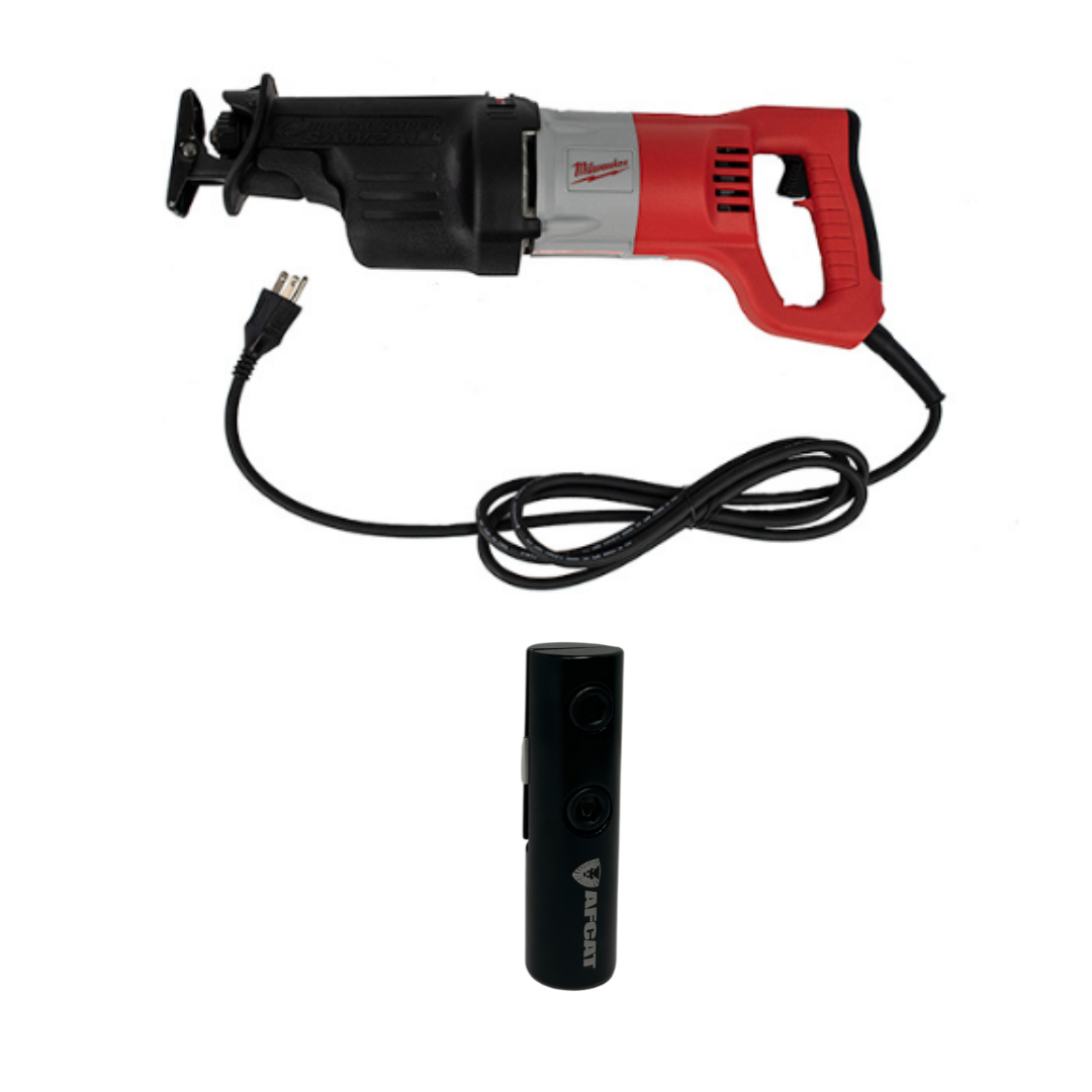 15 Amp Milwaukee Sawzall® Orbitable Reciprocating Saw with Case and Blade Adapter; the FOAMZALL