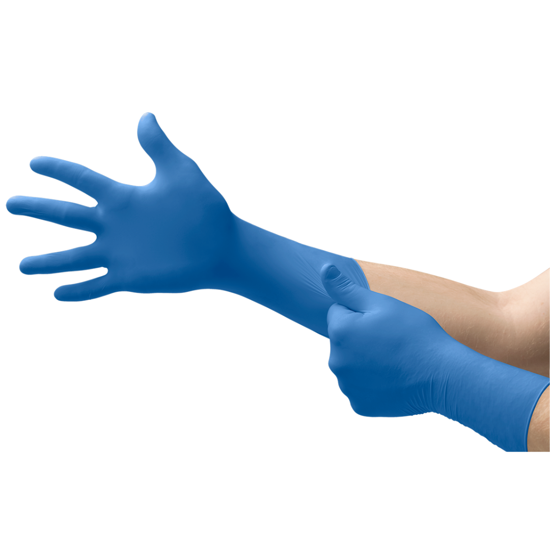 MicroFlex SAFEGRIP Latex Extended Cuff Gloves