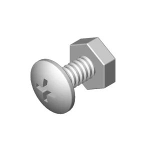 10 X 24 X 3/8" Screw W/ Nut