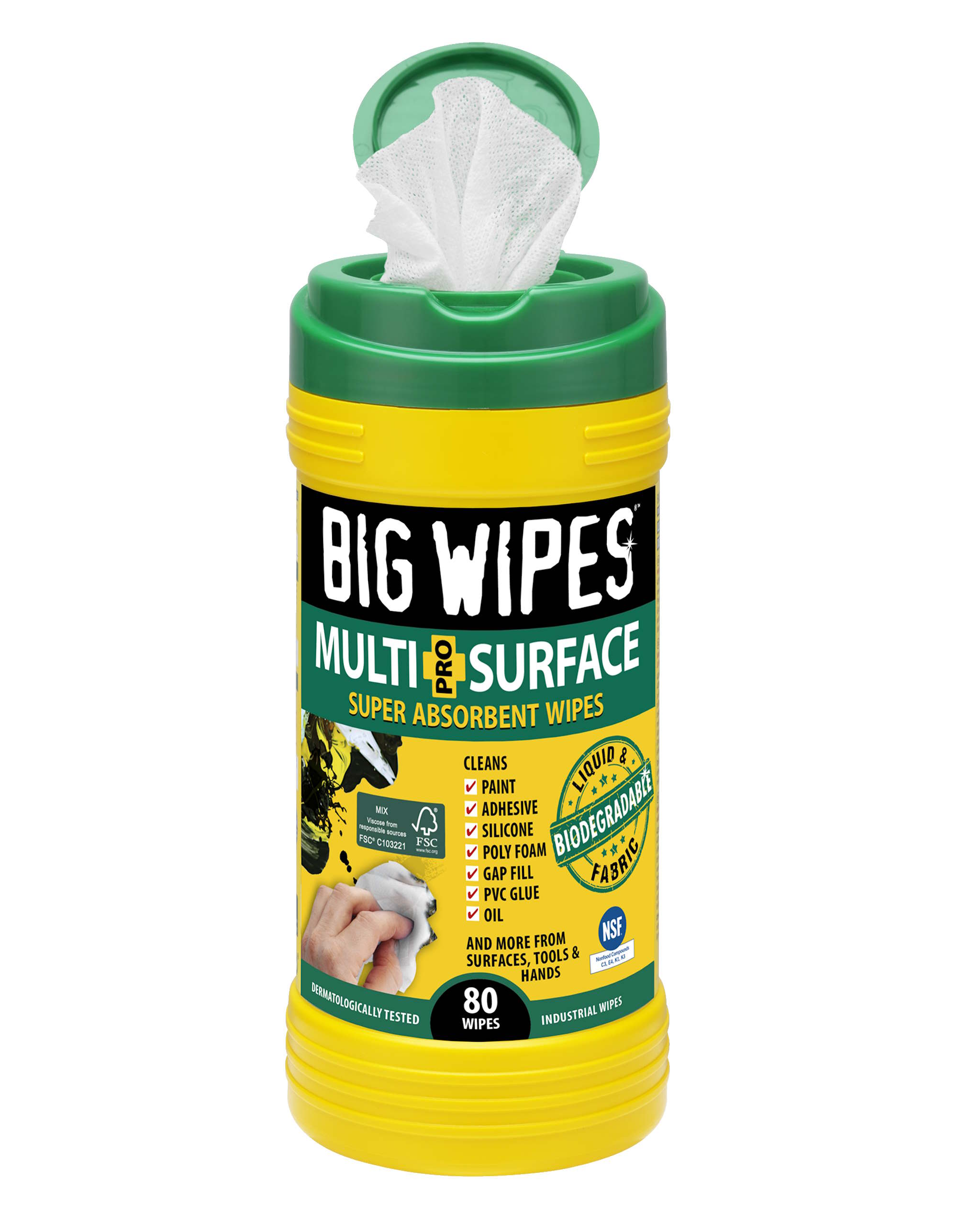 Big Wipes Green - Multi-Surface Absorbent Wipes